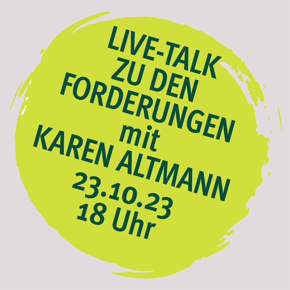 Einkommensrunde 2023: Online-Talk mit Karen Altmann am 23.10.23 – 18 Uhr